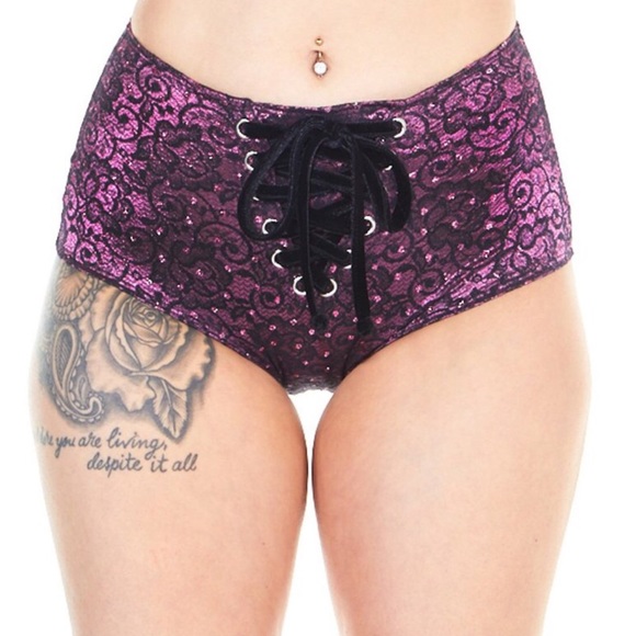 j valentine Pants - LAST MARK DOWN J Valentine Lace Up Rave Bottoms